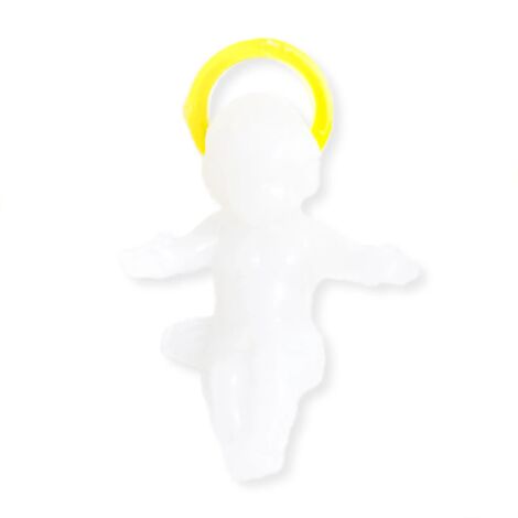 Leuchtende fluoreszierende Jesuskind-Figur für Weihnachten, 4,5 cm