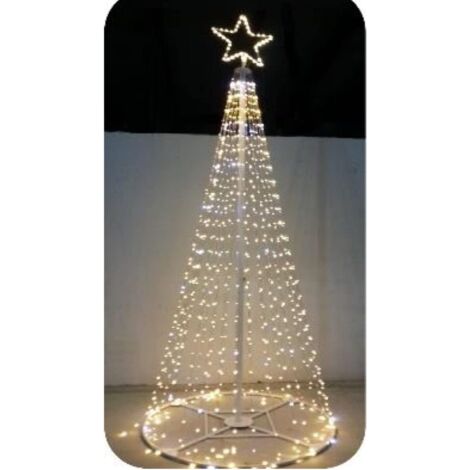 Leuchtender Baum 80x200 cm mit Stern 576 LED