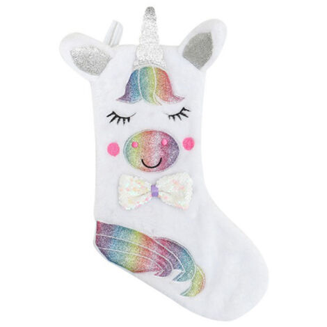 Leuchtender Glitzer-Weihnachtsstrumpf, Geschenktüte für Weihnachtsdekorationen
