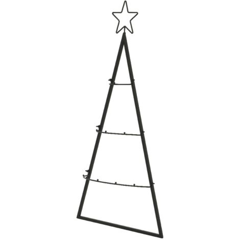 Leuchtender Weihnachtsbaum aus Metall, H80 cm