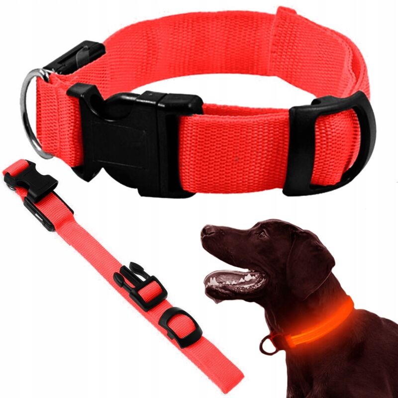 Tresice France Leuchtendes Halsband 45-52 Cm Rot (240) Gaba