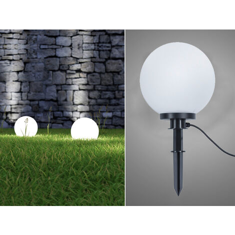 Leuchtkugel BOLO für den Garten mit Strom Weiß, 5m Kabel, Ø 30 cm