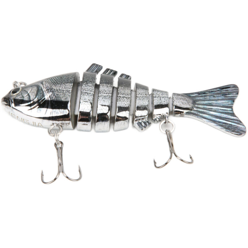 Leurre Souple Imitation Appât Pêche Résistant Multi-articulé Coule Lentement Glidebait
