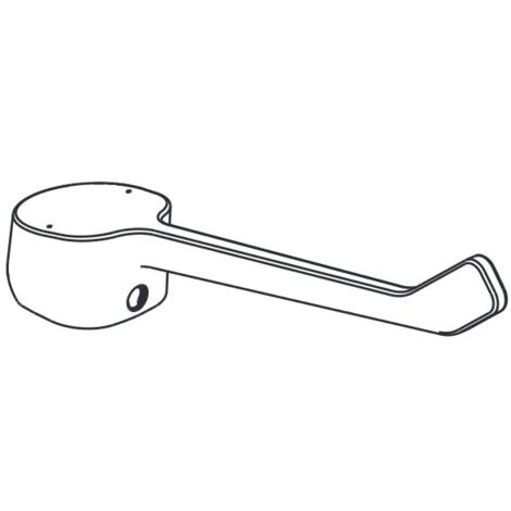 Leva clinica lunga in metallo serie Base B961381AA