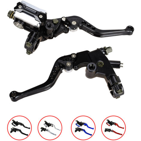 Leva frizione regolabile 2 pezzi CNC 22 mm pompa freno a disco idraulica superiore leva freno a mano frizione moto accessori leva freno frizione e maniglia