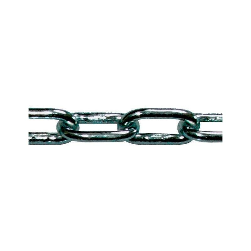 Levac - Cadena zincada de tramo recto - ø 6 x 42 mm - Por metro lineal - 2042GB