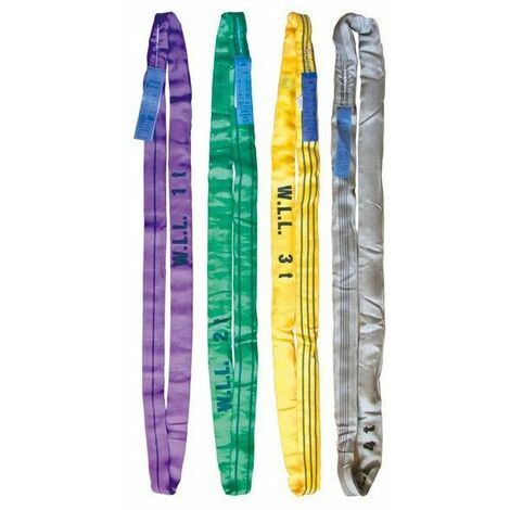 Levac - Elingue ronde textile Rouge 3 m CMU 5000 kg - 4428R30