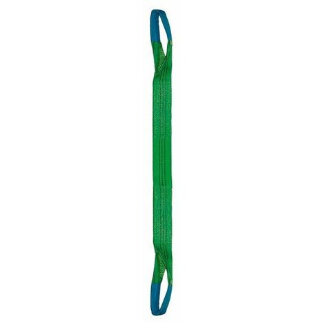 Levac – Elingue sangle double 60mm – Longueur 2m – Charge maximale 2000kg – Boucles renforcées pour hydrocarbures