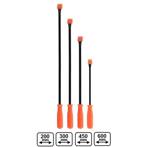 Levachiodi/Leva chiodi/Leve/Leverini/Piedi di porco/Pry Bar con impugnatura antiscivolo battente set 4 pz - Linea Hobby