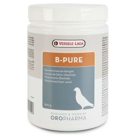 Levadura enriquecida con vitaminas B PURE OROPHARMA VERSELE LAGA para aves bote 500 gr