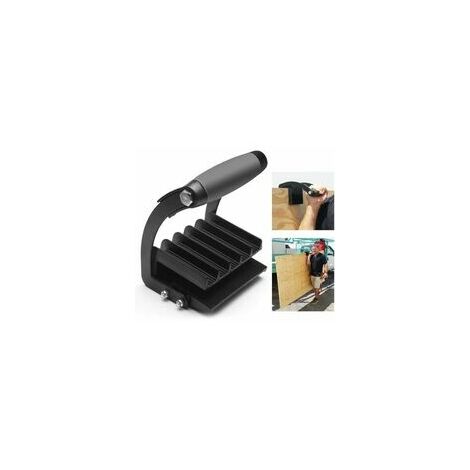 Lève-planche Fer Lève-plaque de plâtre Ergonomique Gorilla Gripper Panneau de support de plaque de support Plaques de préhension pour le levage pratique de panneaux Contreplaqué Noir