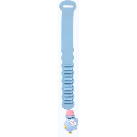Lève-siège de toilette, poignée de dessin animé, pince de levage de siège de toilette, outil de poignée de toilette pour éviter tout contact avec la poignée en forme d'animal（bleu）
