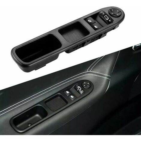 Levé Vitre Avant Gauche Drive CÔTÉ Vitre Électrique Interrupteur Principal 6554.QC, Interrupteur de Lève-Vitre Compatible pour Peugeot 207