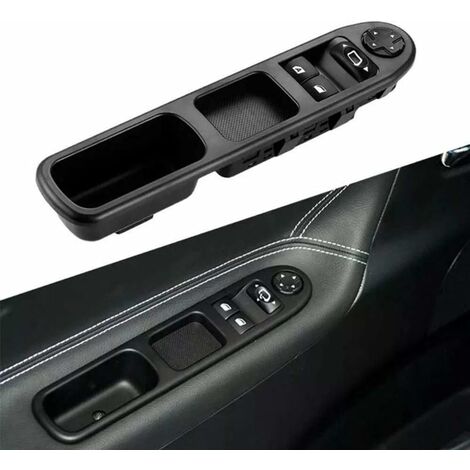 Levé Vitre Avant Gauche Drive CÔTÉ Vitre Électrique Interrupteur Principal 6554.QC, Interrupteur de Lève-Vitre Compatible pour Peugeot 207 FDC