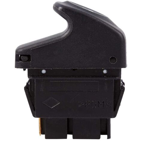 Lève-Vitre Interrupteur Bouton Poussoir, Commutateur de Commande De Bouton De Levage 6 Broches Lève-Vitre Électrique en Plastique
