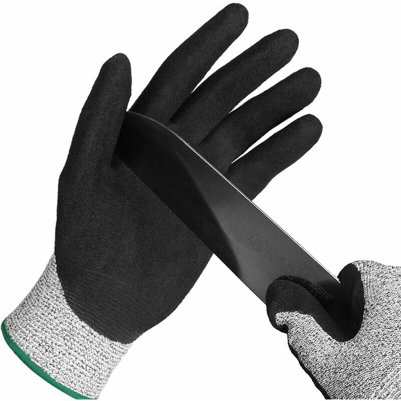 Level 5 Protection Gloves, Stainless Steel Mesh, Suitable for Oyster Shelling, Carving, Gardening and Sculpture Work Gloves (One Size)