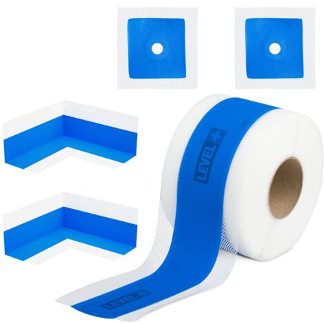 LEVEL+ Bandset Dusche Balkon Dichtband Dichtbahn Duschelement Ecken Profi Set B10