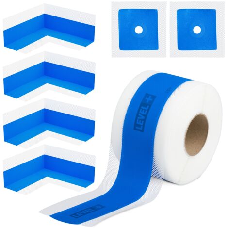 LEVEL+ Bandset Dusche Balkon Dichtband Dichtbahn Duschelement Ecken Profi Set B11