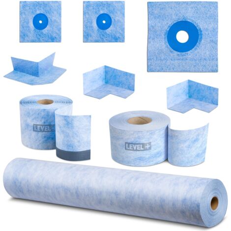 LEVEL+ Bandset Dusche Balkon Dichtband Dichtbahn Duschelement Ecken Profi Set B2