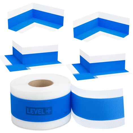 LEVEL+ Bandset Dusche Balkon Dichtband Dichtbahn Duschelement Ecken Profi Set B26