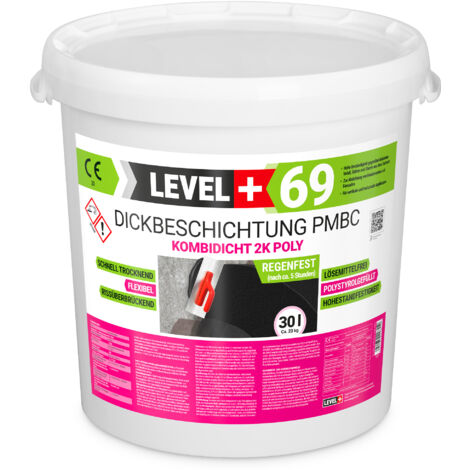 LEVEL+ Bitumen Dickbeschichtung PMBC Kombidicht 2K Poly PS L+69 - 30L