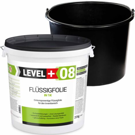 LEVEL+ Dichtset für Duschabdichtung Bad Dichtband Flüssigfolie 20kg SET403