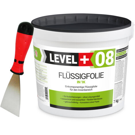 LEVEL+ Dichtset für Duschabdichtung Bad Dichtband Flüssigfolie 4kg SET400