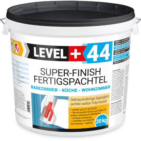 LEVEL+ Fertigspachtel Spachtelmasse Finish Masse Q4 L+44 - 20KG