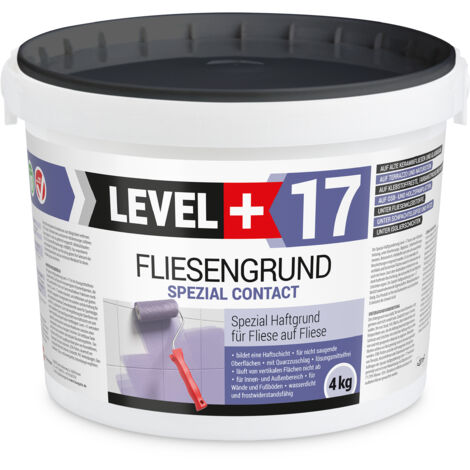 LEVEL+ Fliesengrund Haftgrund Quarzgrund Fliesengrundierung L+17 - 4KG