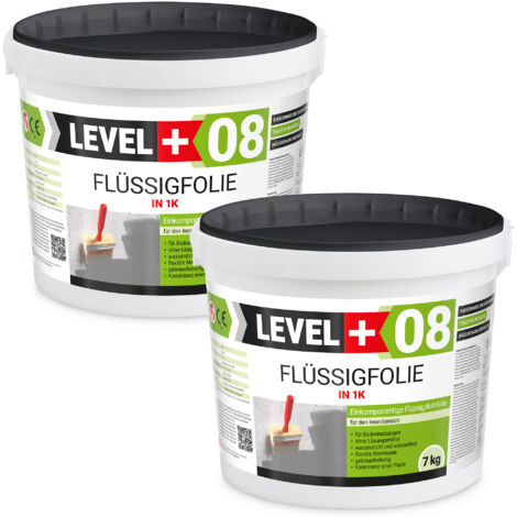 LEVEL + LEVEL+ Flüssigfolie Badabdichtung 1K Dichtfolie L+08 - 14KG