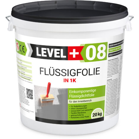 LEVEL+ Flüssigfolie Badabdichtung 1K Dichtfolie L+08 - 20KG