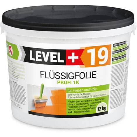 LEVEL + LEVEL+ Flüssigfolie Dichtfolie Abdichtung Holz L+19 - 12KG