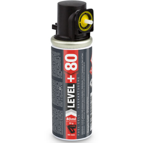 LEVEL+ Gaskartusche 80mm 40ml Fuel Cell Ersatzgas für Stiftnagler L+80 - 1 St.
