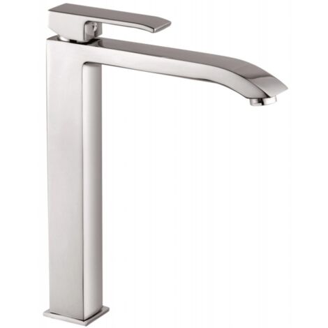 Level miscelatore lavabo prolungato senza scarico - finitura Steel looking LES081ST