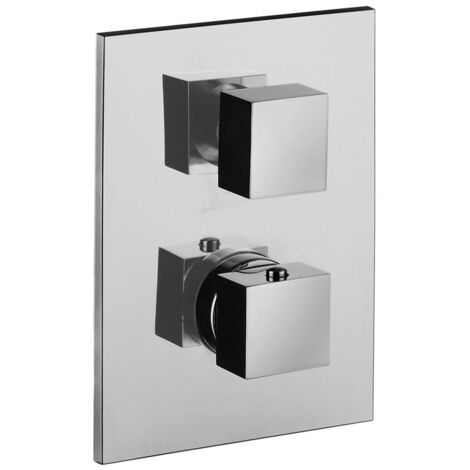 Level miscelatore termostatico incasso doccia (1 uscita) cromato senza deviatore (1 uscita + stop) LEQ513CR
