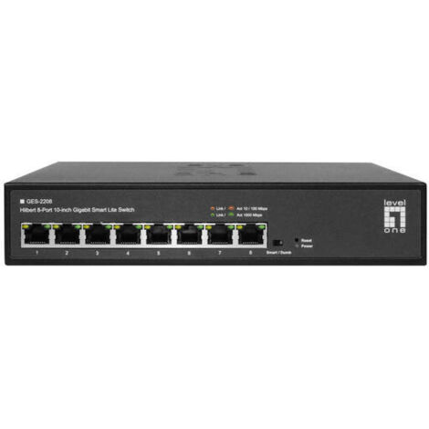 Level One GES-2208 Hilbert 8Port 10inch Gb Switch