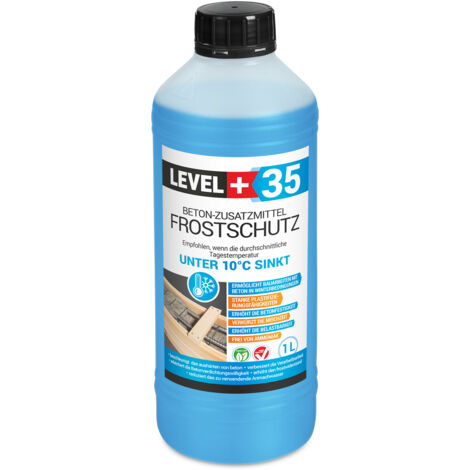LEVEL+ Plastifizierer Beton-Zusatzmittel Frostschutz Betonzusatz L+35 - 1L