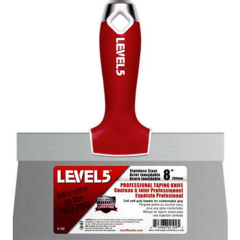 LEVEL5 Fassadenspachtel 8"/204mm Klinge Edelstahl 5-134