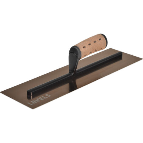 LEVEL5 Glätt- Gipserkelle 16" Ledergriff 120x360x0,7mm 4-963