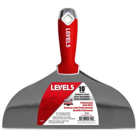 LEVEL5 Spachtel aus Edelstahl 10"/254mm für Trockenbau 5-146