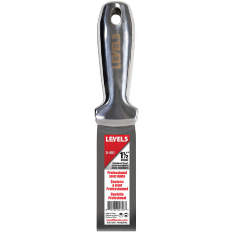 LEVEL5 Spachtel ganz aus Edelstahl Profi 1,5"/38mm 5-401
