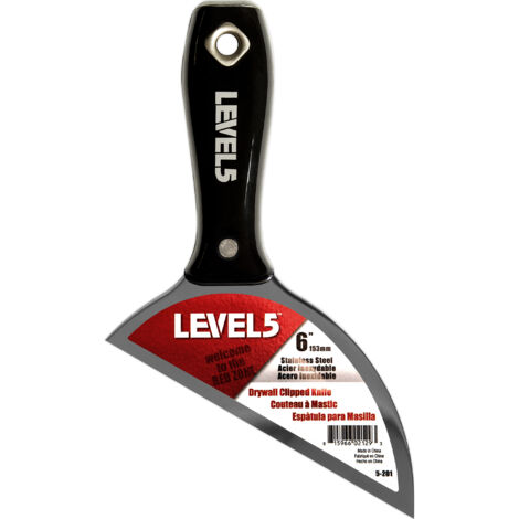 LEVEL5 Spezial Edelstahl Spachtel mit 30° Abweichung 152mm 5-201