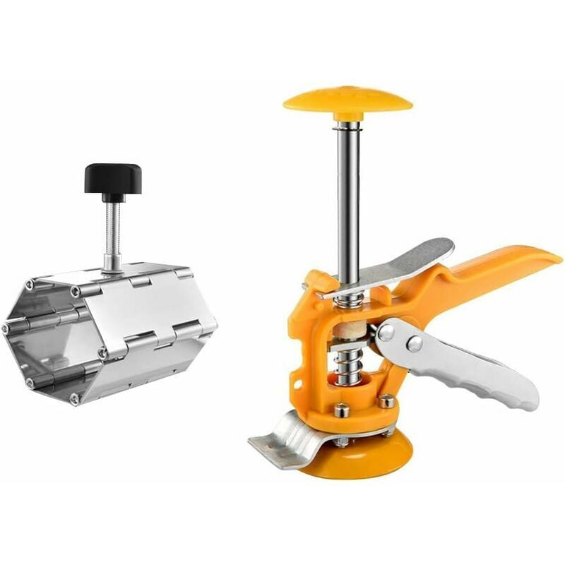 Leveler Leveler Leveler Auxiliary Tile Leveling Tool Wall Leveling Tool Top Height Metal PP, Wall Leveling System Ceramic Tile Locator