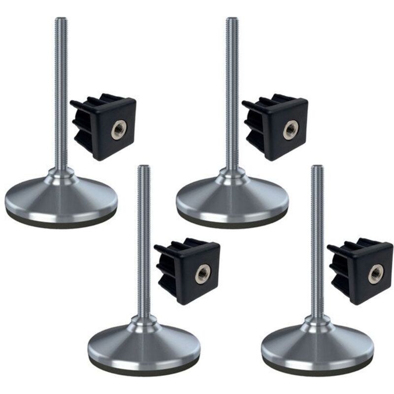 Leveling accessory - HX - Stainless steel leveling foot - 20x150x105mm - Anti-vibration rubber - Set of 4