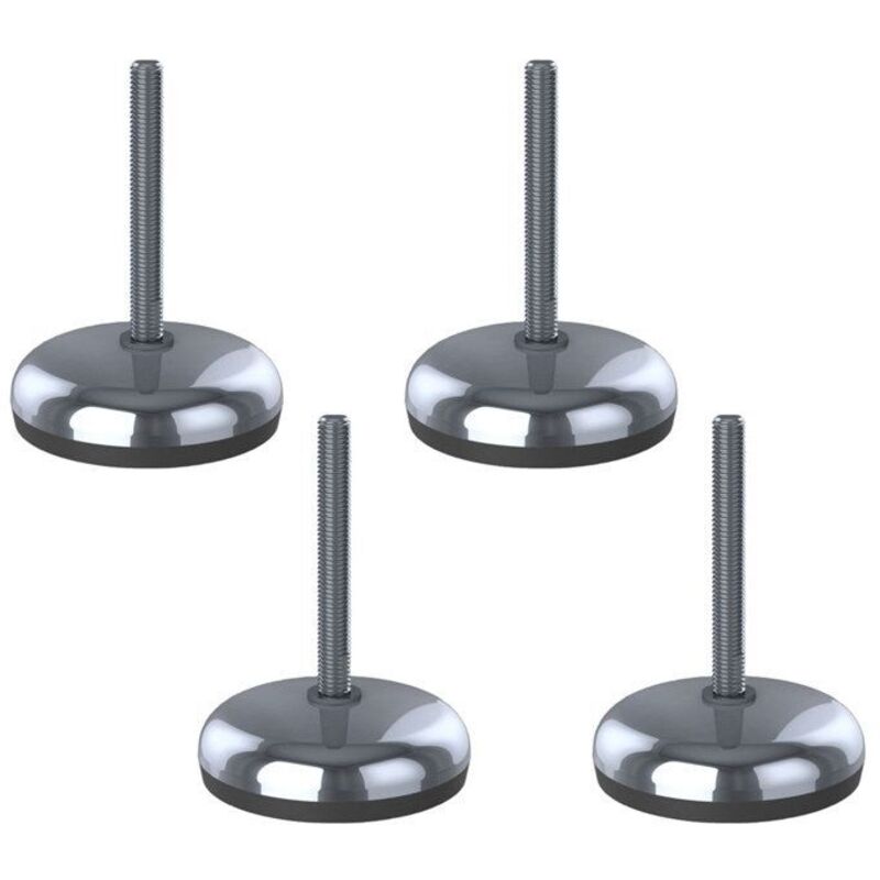 Leveling Feet - NGI - M12x100 - Stainless Steel - Anti-vibration - 400 kg - Set of 4