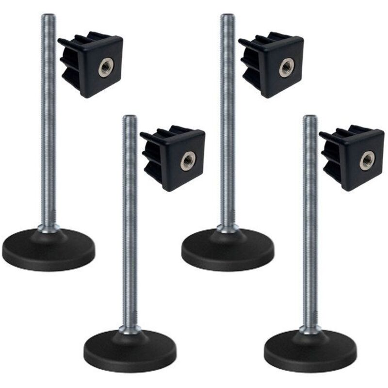 Leveling foot - NGI - 16x230 mm - Stainless steel - Adjustable base - 4 pieces