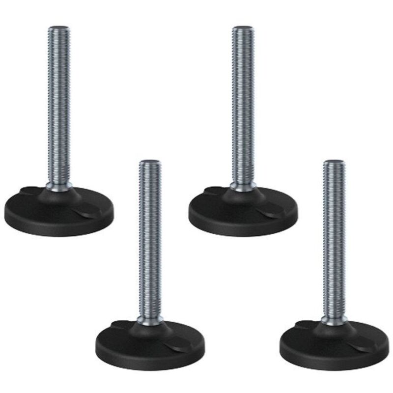 Leveling foot - NGI - M20x150 - 100mm plastic base - AISI 304 - Set of 4