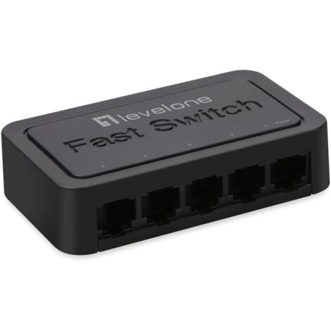 LevelOne FEU-0512 switch di rete Non gestito Fast Ethernet (10/100) Nero