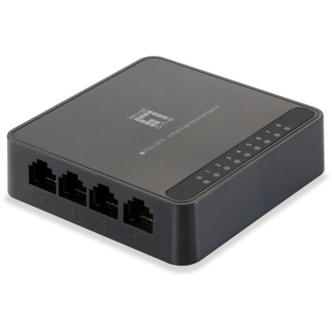 LevelOne FEU-0812 switch di rete Non gestito Fast Ethernet (10/100) Nero