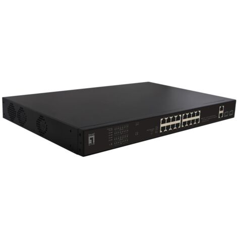 LevelOne FGP-2031 Switch di Rete non Gestito Fast Ethernet 10/100 Supporto Power over Ethernet PoE 1U Nero